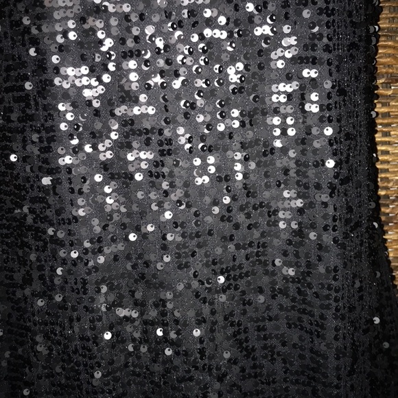 Black Sequined Dress - Picture 4 of 6